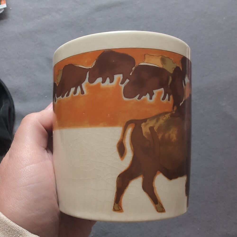 Otagiri Bison Coffee Mug Cup Japan 11 Ounce Vintage - Picture 7 of 9